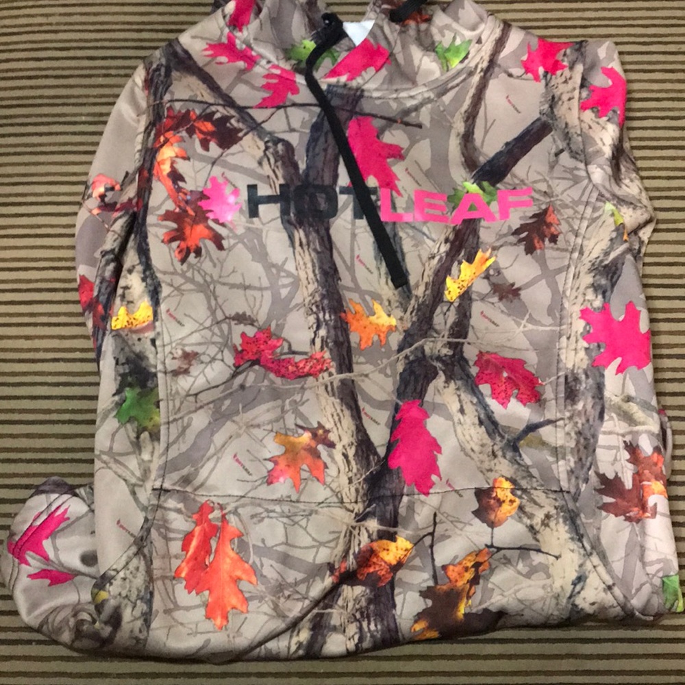 Camo hoodie. Size small